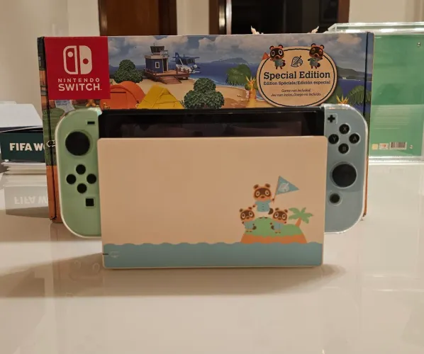 Nintendo Switch edição especial Animal Crossing