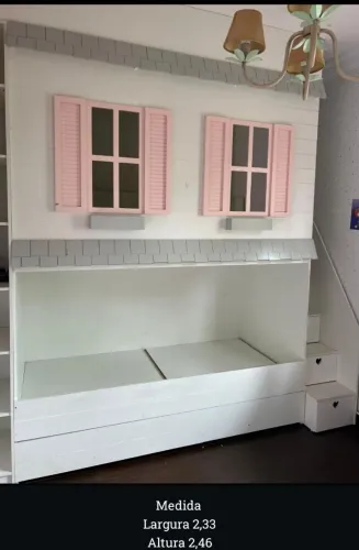 Cama auxiliar infantil menina