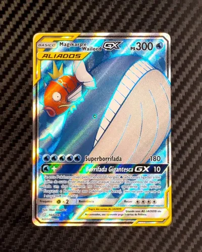 Carta Pokémon Magikarp e Wailord GX NM TCG