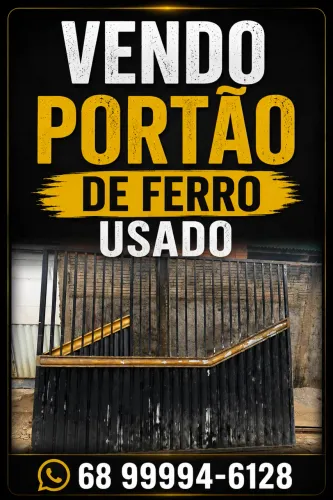 Vende-se portão de ferro usado.