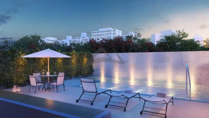 Apartamento à venda em Campinas, Taquaral, com 2 suítes, com 58 m², V81 Lagoa