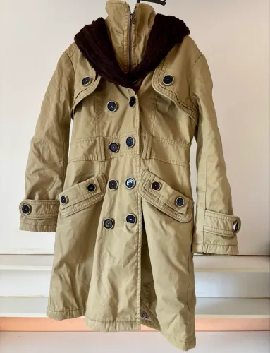 Sobretudo Trench Coat de Inverno Forrado - Estilo Luxo Internacional - T 40/42