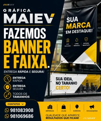 Banner e faixa