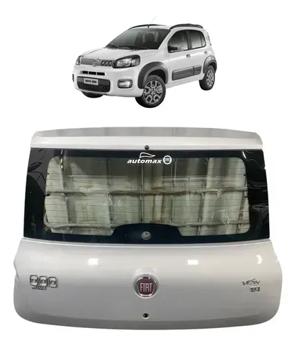Tampa De Mala Fiat Uno Way 2014 C/ Avaria Prateado