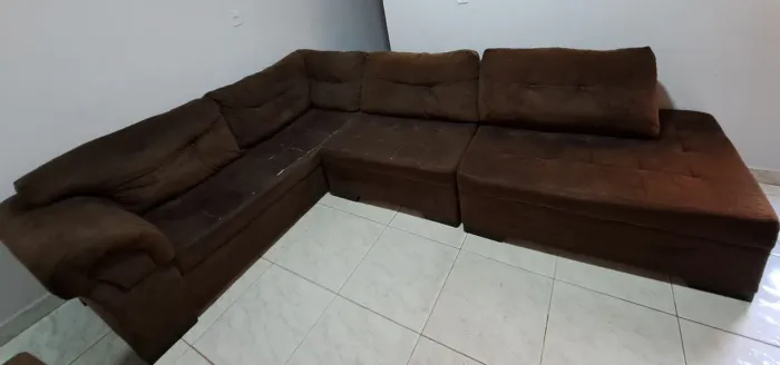 Sofá de canto 7 lugares