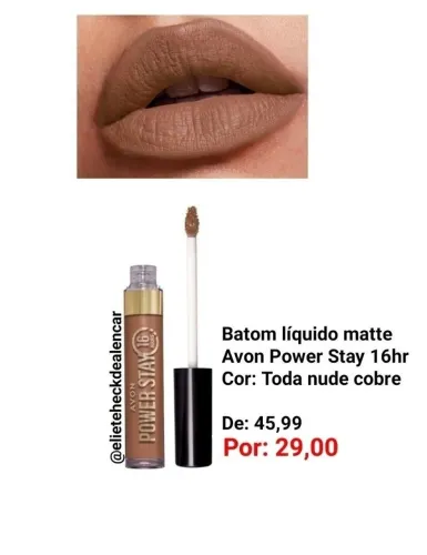 Batom natura e Avon 