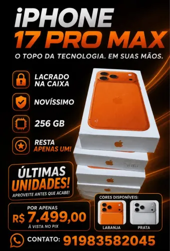 IPHONE 17 pro Max