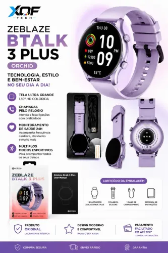 Smartwatch Zeblaze Btalk 3 Plus - Orchid