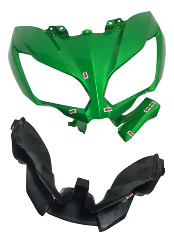 Carenagem Frontal Kawasaki Versys 1000 2018 Quebrado 53980 Verde-limão