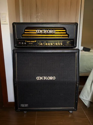 Cabeçalho Meteoro MHA 2000 + Caixa 4x12 Meteoro (Stack Completo) - Valvulado