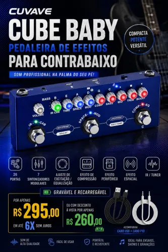 Cuvave cube baby Baixo/bass pedaleira