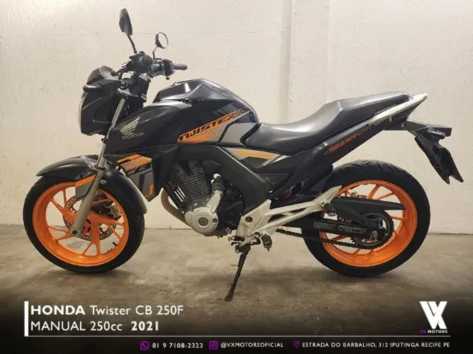 Honda Twister CB 250F 2021/21 44Mil km - Aceito Carro Ou Moto Em Troca