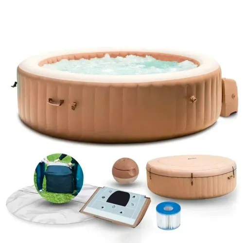 Banheira Ofurô Hidro Piscina Spa Inflável 795 litros com Bomba Filtro Aquecedor e Bolhas.
