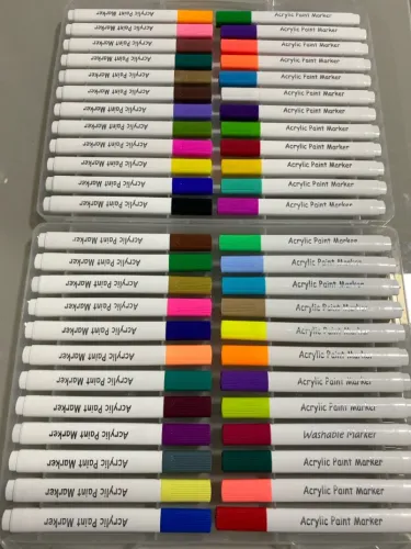 Kit com 48 canetas acrílicas a prova d?água