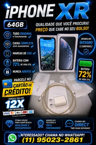 iPhone XR 64GB Preto 