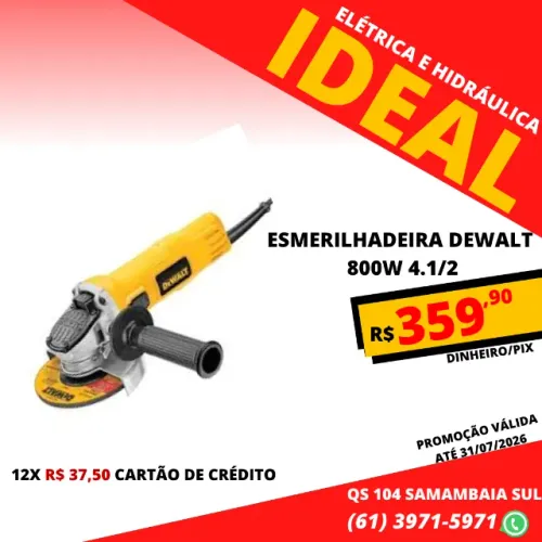 Esmerilhadeira Dewalt 800w 4.1/2