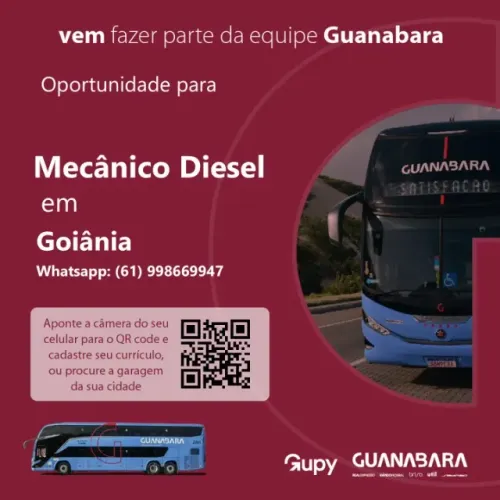 Vaga de Emprego - Mecânico Diesel - Goiânia