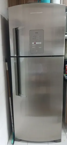 Geladeira dúplex brastemp ative 407 litros inox 2012