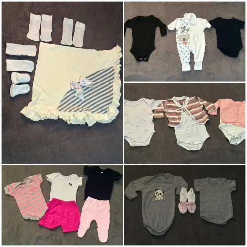 Lote roupinhas veste até 6 meses MENINA