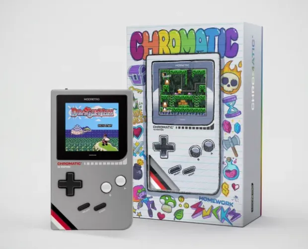 Chromatic ModRetro 1st Edition Cinza/Tetris - EXCLUSIVE NOVO