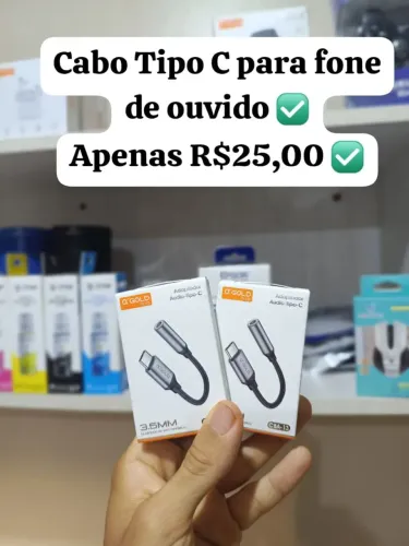 Cabo Tipo C Para Fone De Ouvido