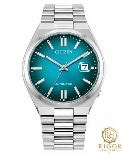 Relógio Citizen Tsuyosa NJ0151-53X Mostrador Azul Celeste, Automático, Safira 50m Ristenci