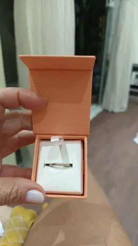 Aliança VIVARA OURO BRANCO/750