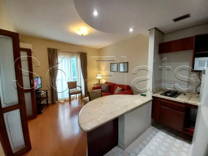 Flat para locação próx Av das Nações Unidas, Av Pres Juscelino Kubitschek e Shopping Vila
