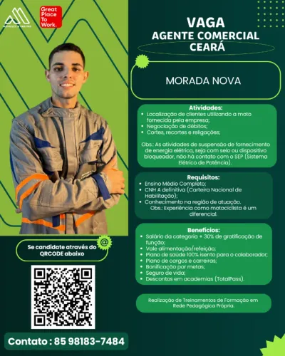 Agente Comercial - Morada Nova