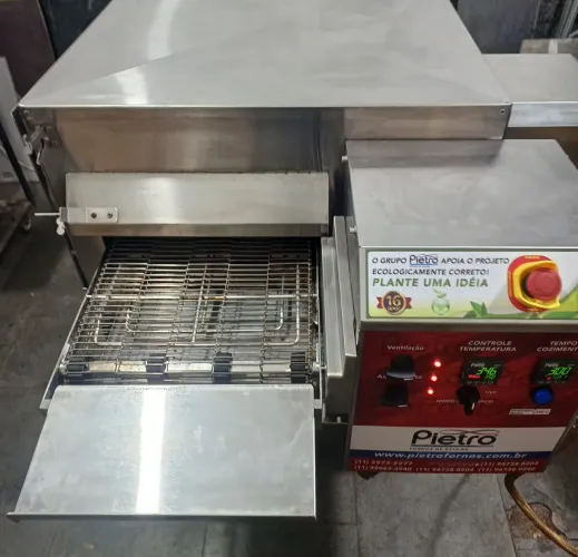 Forno esteira gás Pietro turbinho na garantia Pietro