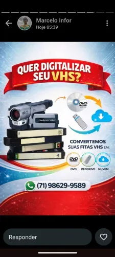 Conversão de Fitas VHS para Digital 