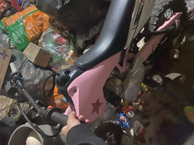Mini moto usada aceito troca