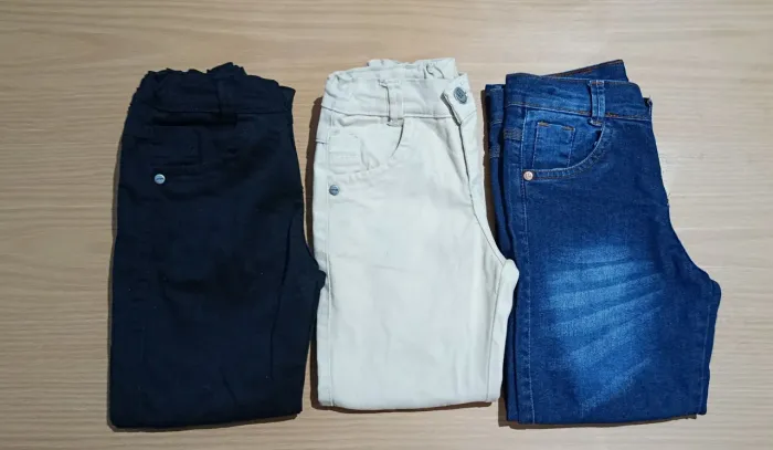 3 Calça jeans infantil