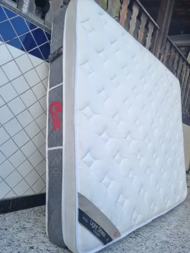 Conjunto cama box com Colchão queen Orthocrin Sem uso Aceito cartão e entrego!