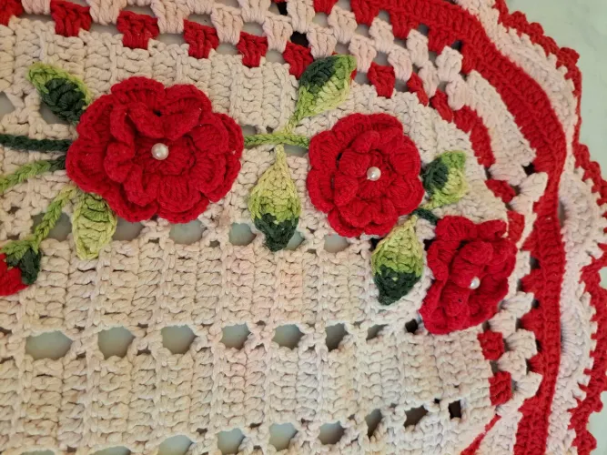 Trilho de mesa de croche