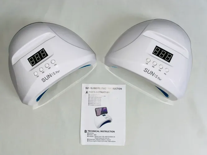 2 Cabines De Unha Gel Sun 1s Pro 48w Novas (Nunca Usadas) + Fontes Originais