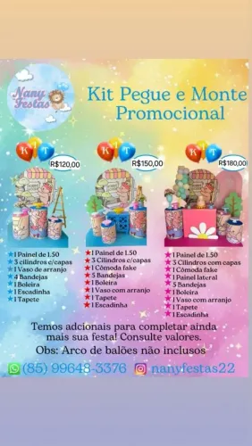 Pegue e monte decorações