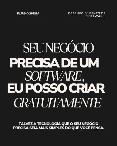 (GRATUITO)? DESENVOLVIMENTO DE SOFTWARE 100% GRATUITO ? VAGAS LIMITADAS!