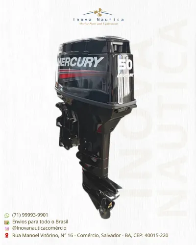 Motor de popa Mercury 50 HP 2T COMANDO C/ TRIM