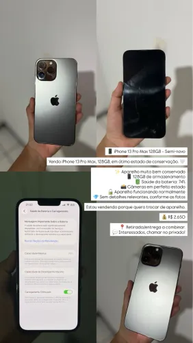 IPHONE 13 PEO MAX 128gb