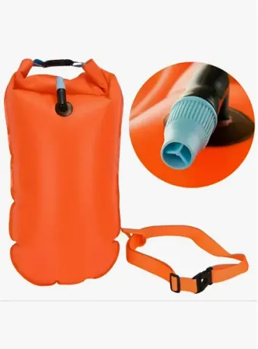 Boia com Porta Objetos Estanque Natação Águas Abertas Triathlon