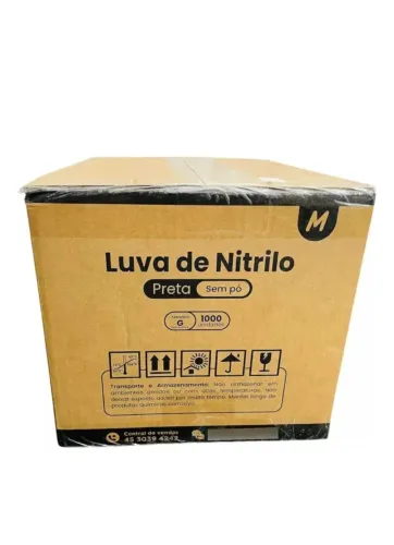 Caixa de luvas fechada com 10 caixas