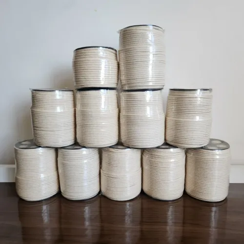 Rolo 100m Cordão de Algodão Cru 4mm - Macramê Artesanato - Valor Unitário