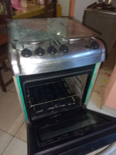 Fogão inox a gás 4 bocas