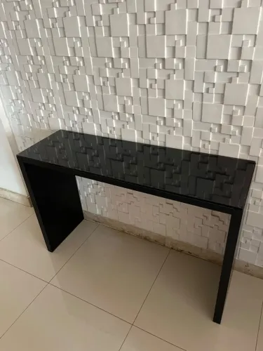 Console de vidro preto 1,20m x 0,80m 