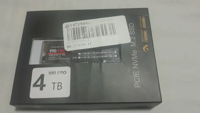 SSD NVMe M.2 4TB 990 - Novo na caixa