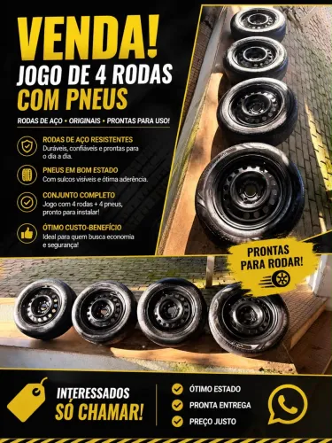 Jogo de rodas e pneus