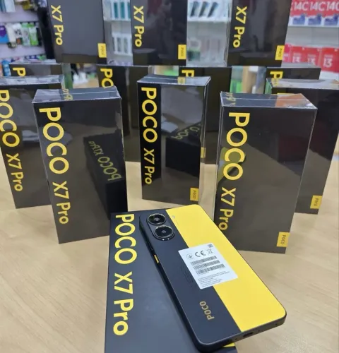 Xiaomi Poco X7 Pro 5G NFC 256/08- Amarelo Verde Preto A Pronta Entrega 