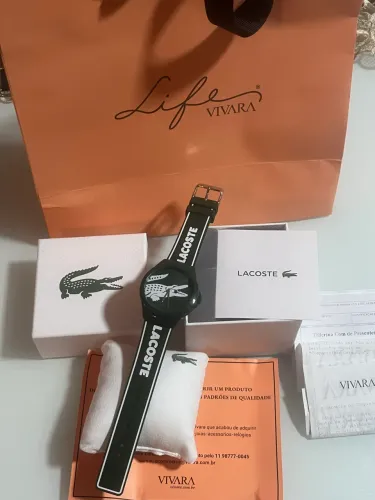 Vendo Relógio LACOSTE original com nota fiscal.