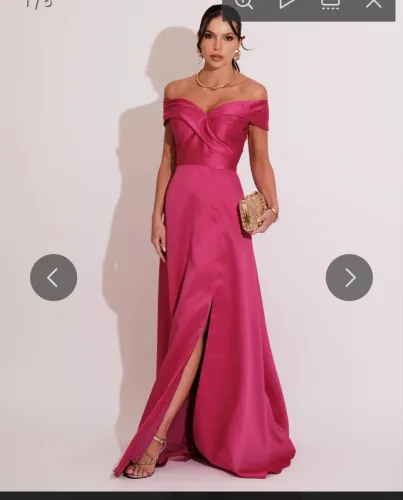 VESTIDO DE FESTA - ROSA PINK 